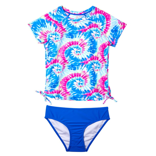 Girl's Toddler Bathing Suit One & Two Piece Toddler 2T 4T Rash Guard Shirt 
